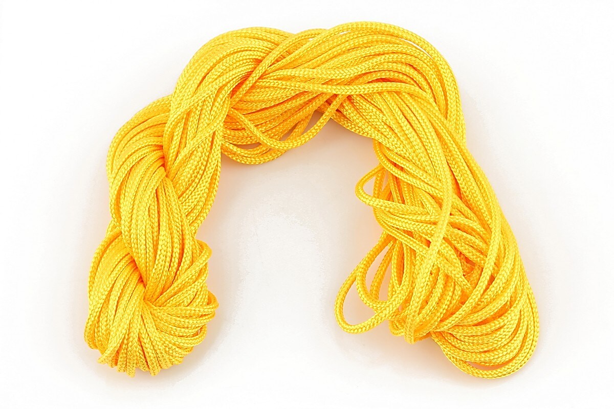 Ata nylon, grosime 2mm, 12m, portocaliu deschis