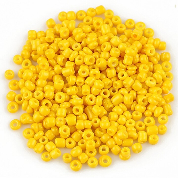 Margele de nisip 2mm opace (50g) - cod 524 - galben portocaliu