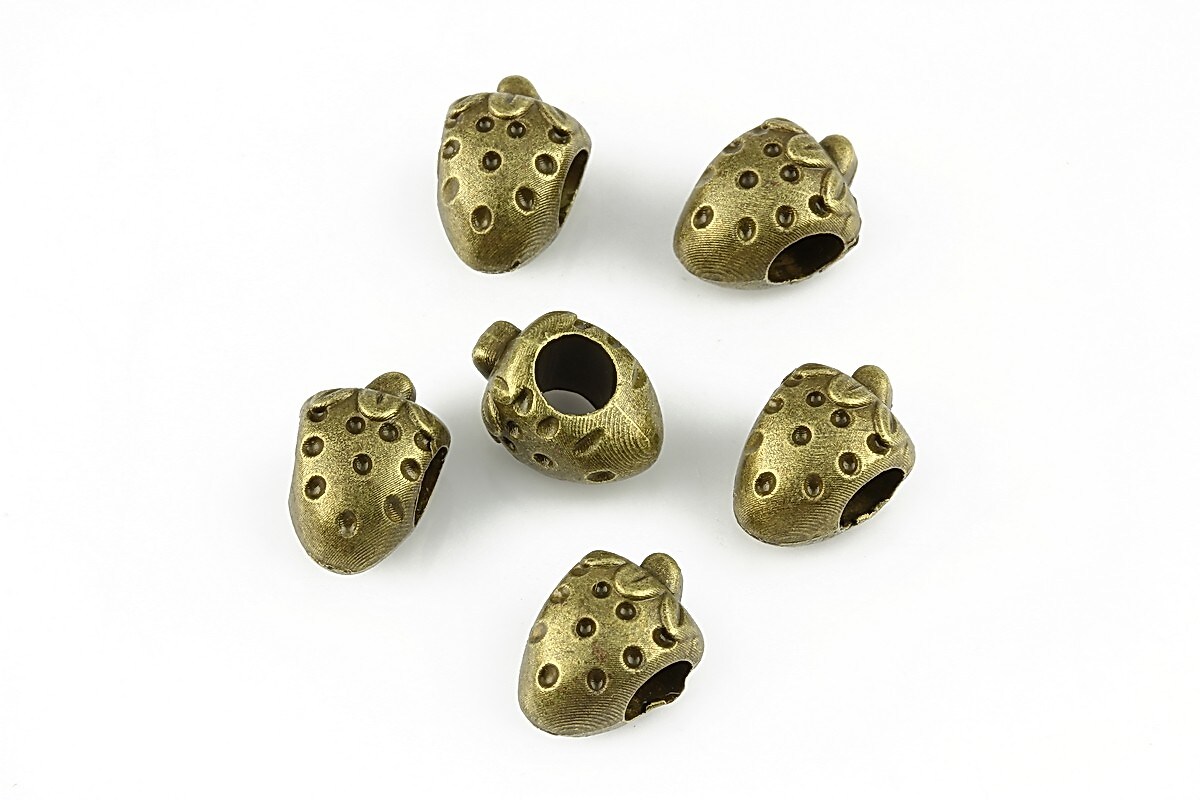 Distantier bronz tip Pandora, capsuna 8x11mm