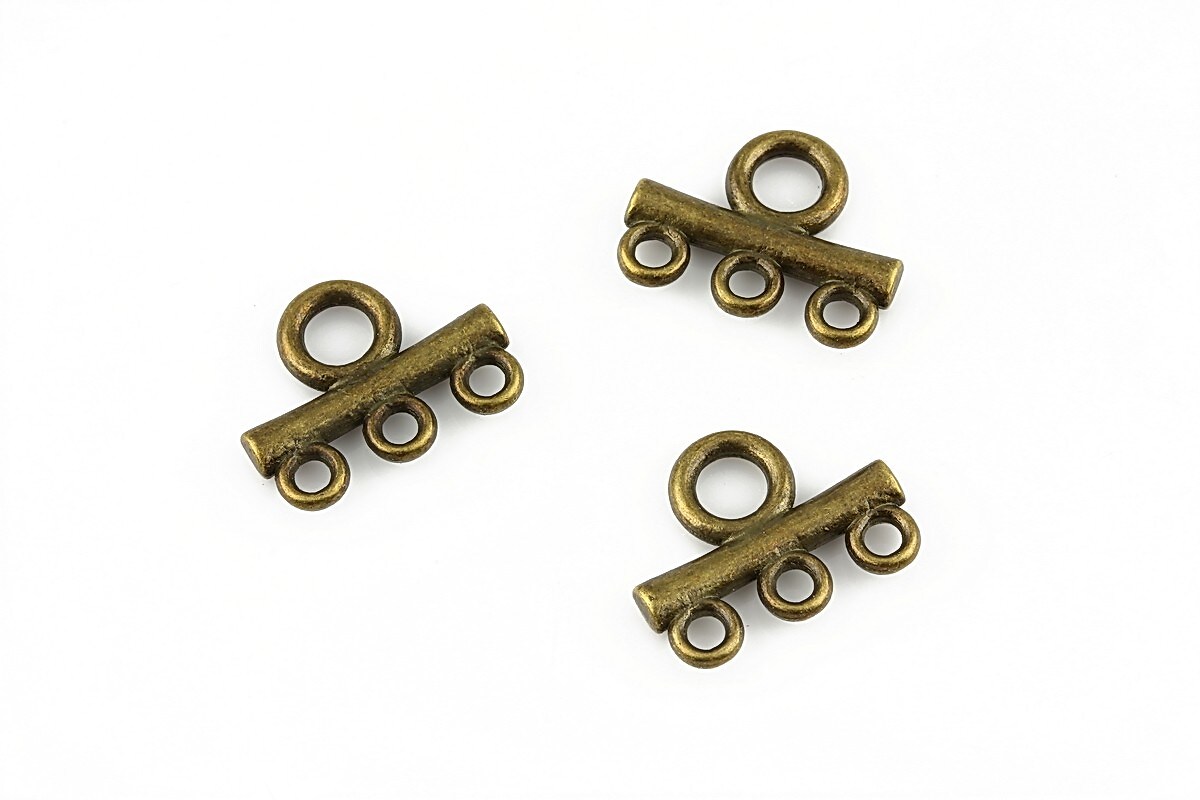 Link multisir cu 3 bucle bronz 13x16mm