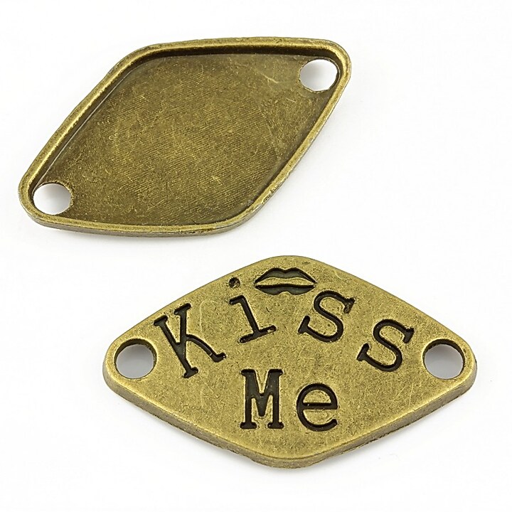 Link bronz Kiss Me 33x20mm