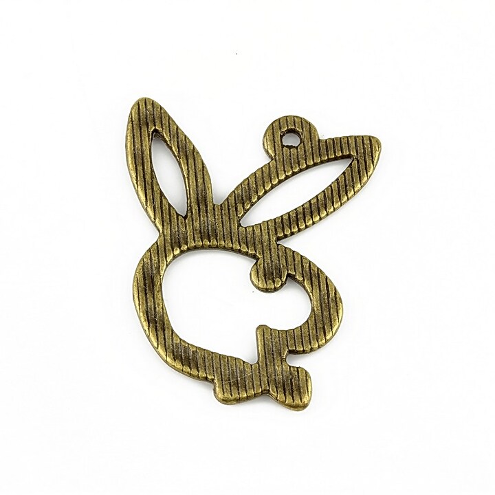 Pandantiv bronz iepuras Playboy 30x24mm