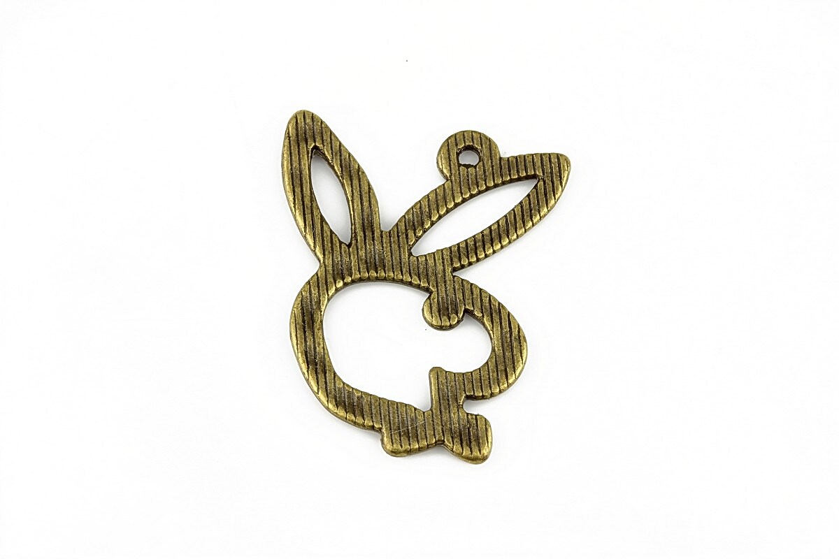 Pandantiv bronz iepuras Playboy 30x24mm