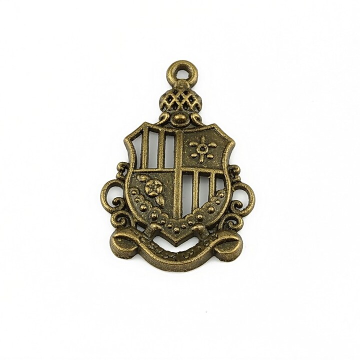 Charm bronz emblema 28x19mm