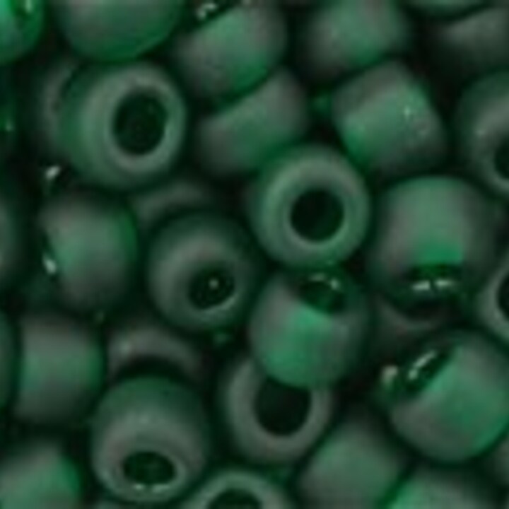 Margele Toho rotunde 6/0 - Transparent-Frosted Green Emerald