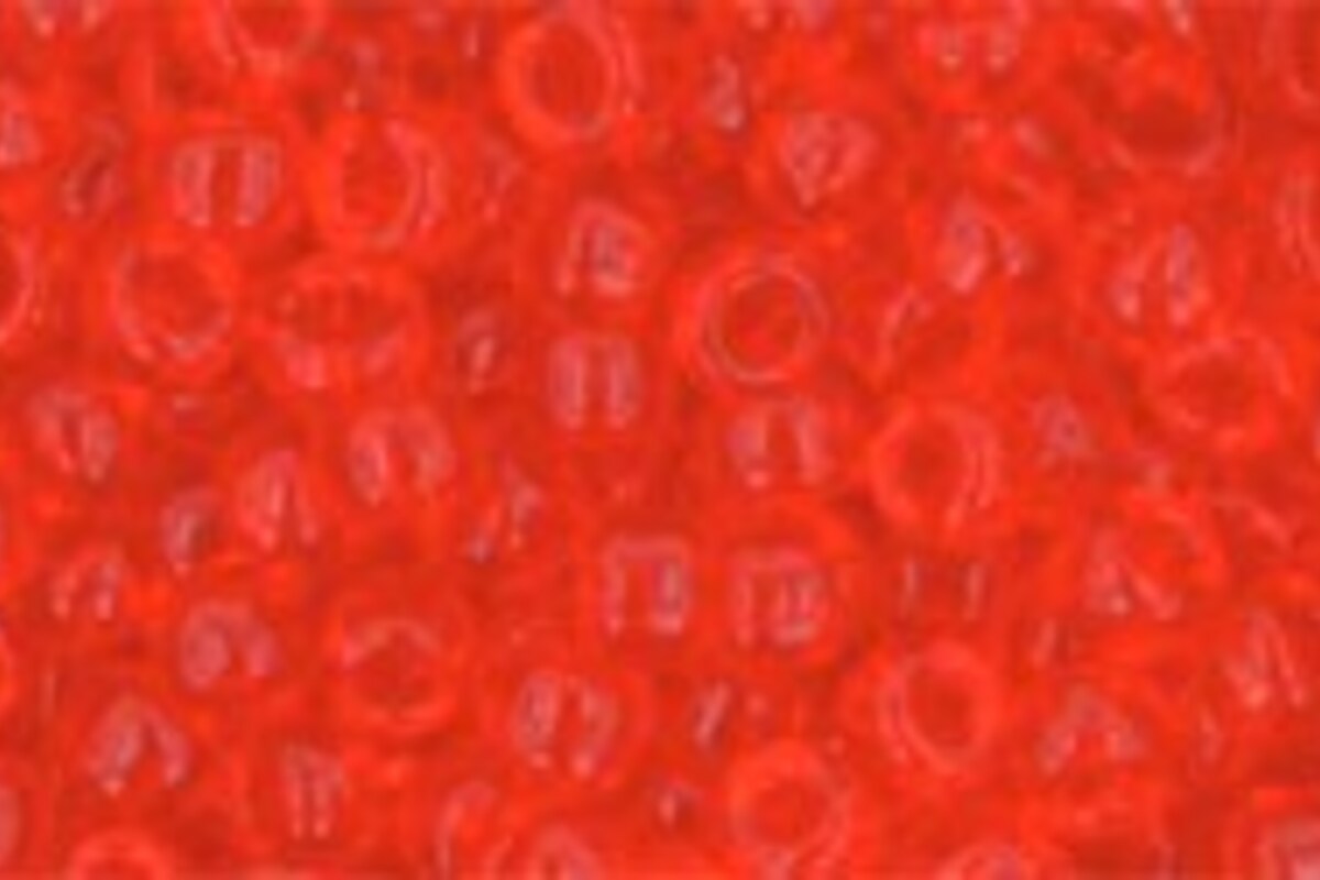 Margele Toho rotunde 8/0 - Transparent Lt Siam Ruby
