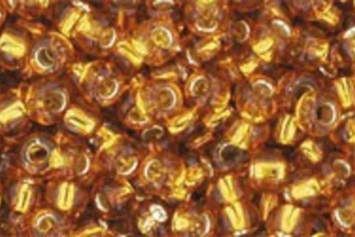 Margele Toho rotunde 8/0 - Silver-Lined Topaz