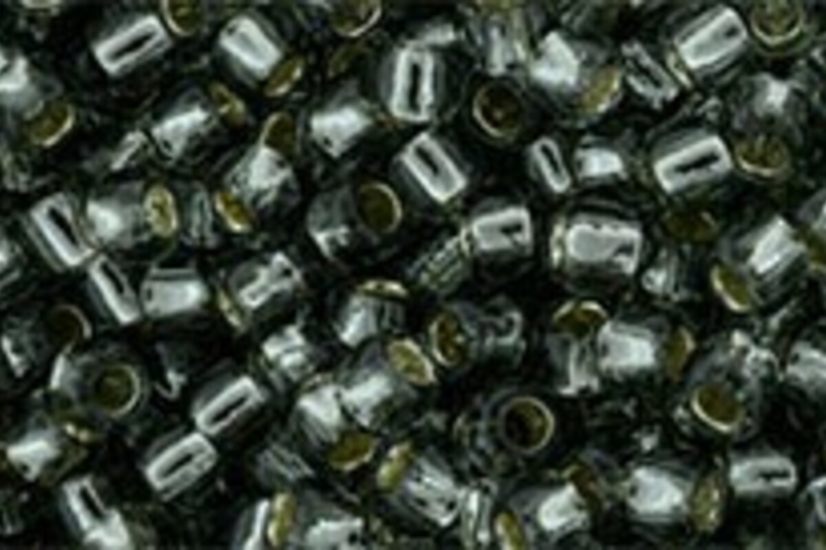 Margele Toho rotunde 8/0 - Silver-Lined Black Diamond