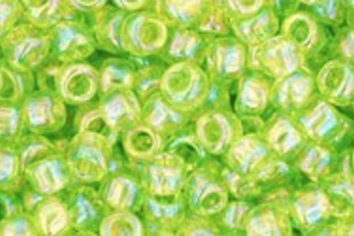 Margele Toho rotunde 8/0 - Trans-Rainbow Lime Green