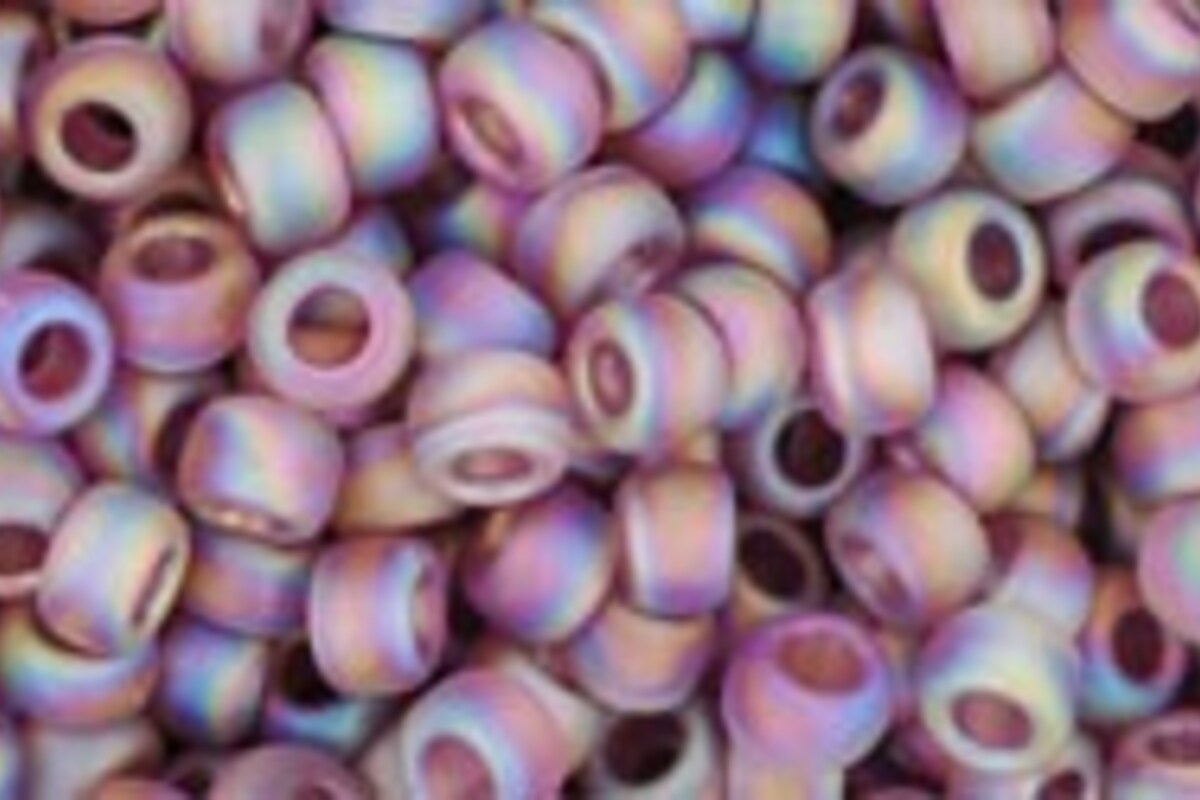 Margele Toho rotunde 8/0 - Trans-Rainbow-Frosted Med Amethyst