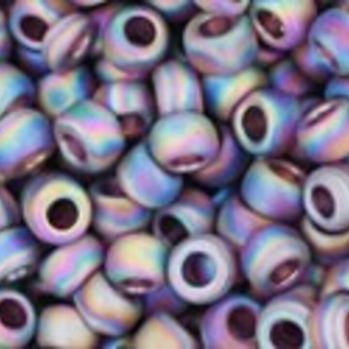 Margele Toho rotunde 8/0 - Trans-Rainbow-Frosted Amethyst