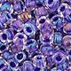 Margele Toho rotunde 8/0 - Inside-Color Rainbow Crystal/Tanzanite Lined