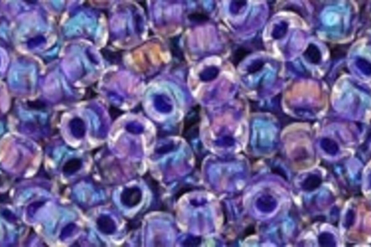 Margele Toho rotunde 8/0 - Inside-Color Rainbow Crystal/Tanzanite Lined