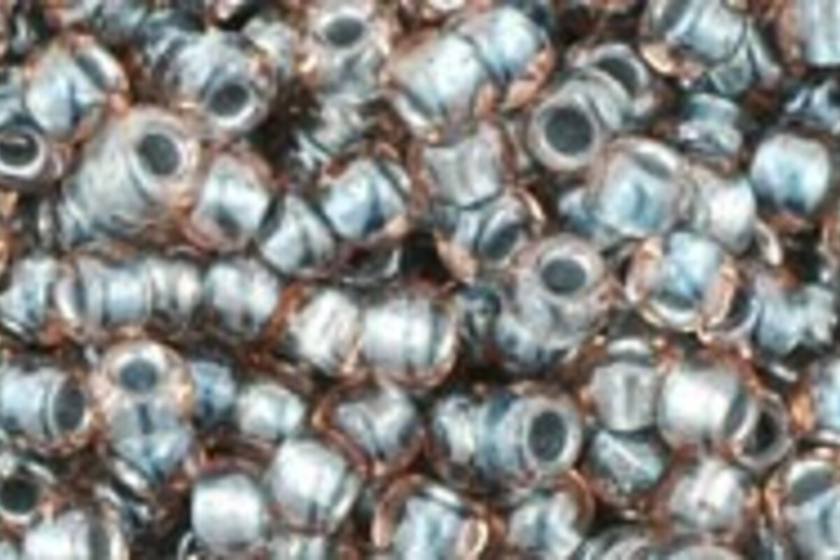 Margele Toho rotunde 8/0 - Inside-Color Crystal/Metallic Blue Lined