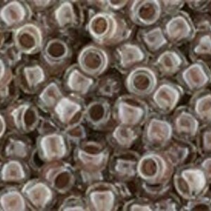 Margele Toho rotunde 8/0 - Inside-Color Crystal/Antique Plum Lined