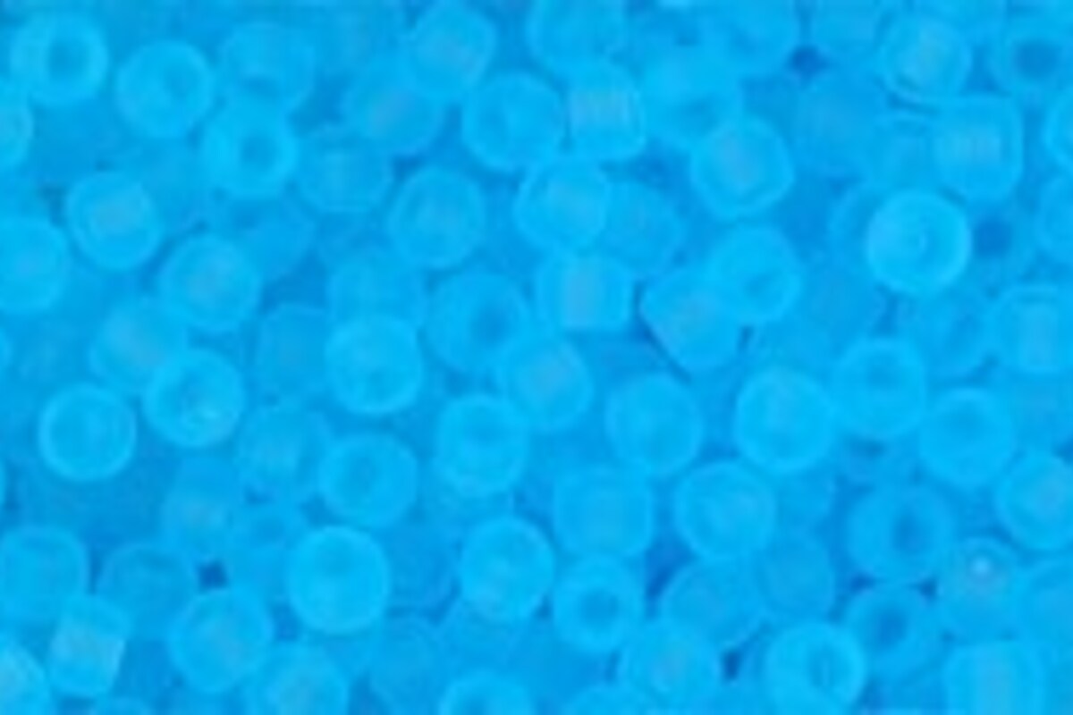 Margele Toho rotunde 11/0 - Transparent-Frosted Aquamarine