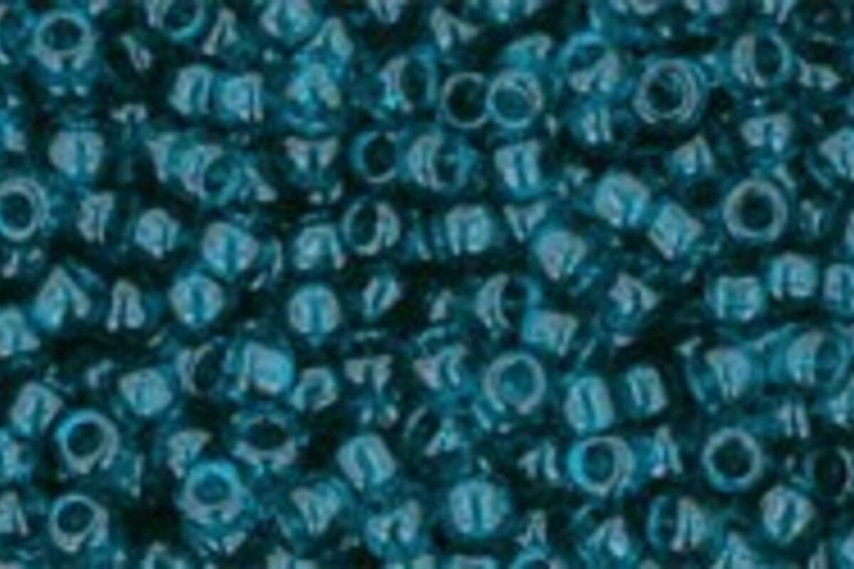 Margele Toho rotunde 11/0 - Transparent Capri Blue