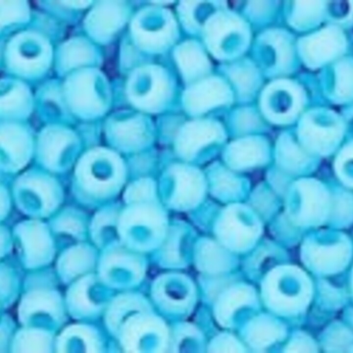Margele Toho rotunde 11/0 - Opaque-Frosted Blue Turquoise