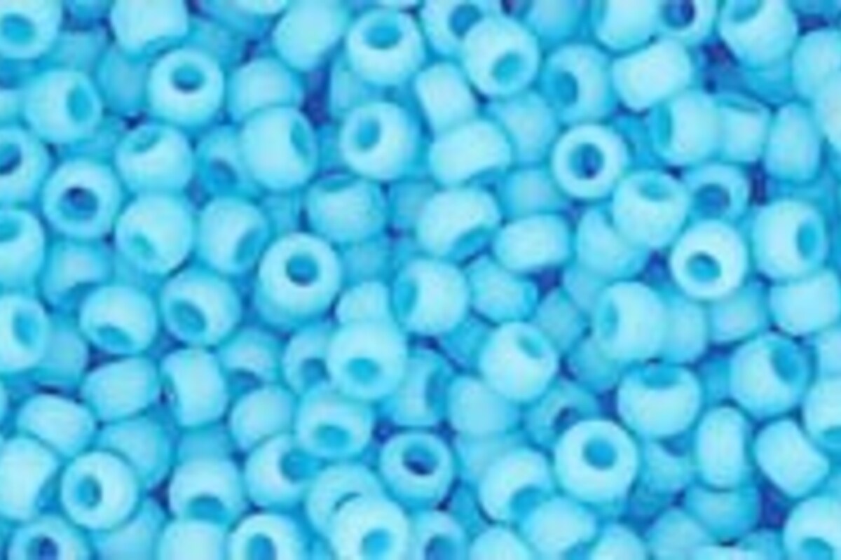 Margele Toho rotunde 11/0 - Opaque-Frosted Blue Turquoise