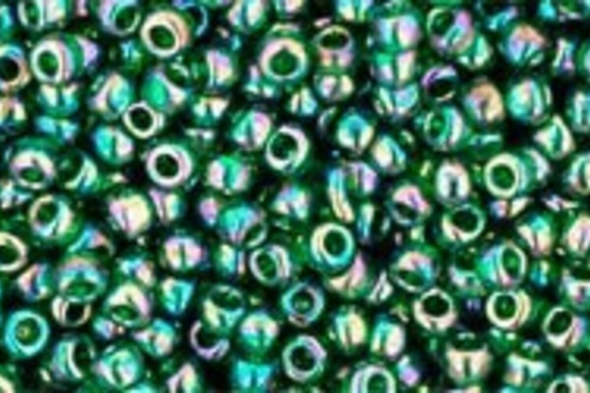 Margele Toho rotunde 11/0 - Trans-Rainbow Green Emerald