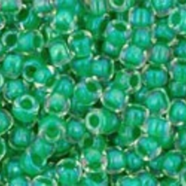 Margele Toho rotunde 11/0 - Inside-Color Crystal/Shamrock Lined