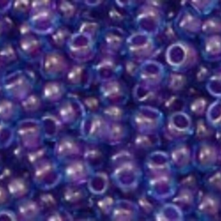 Margele Toho rotunde 11/0 - Inside-Color Aqua/Purple Lined