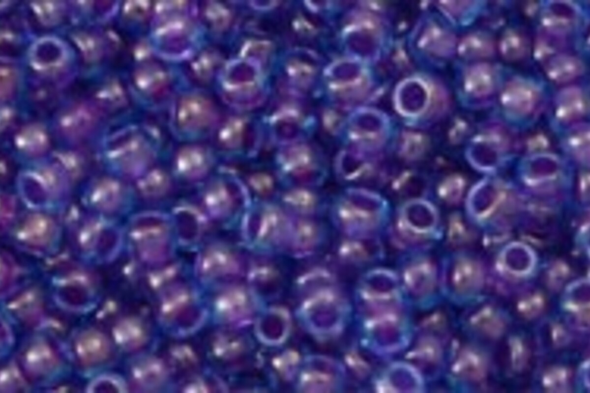Margele Toho rotunde 11/0 - Inside-Color Aqua/Purple Lined