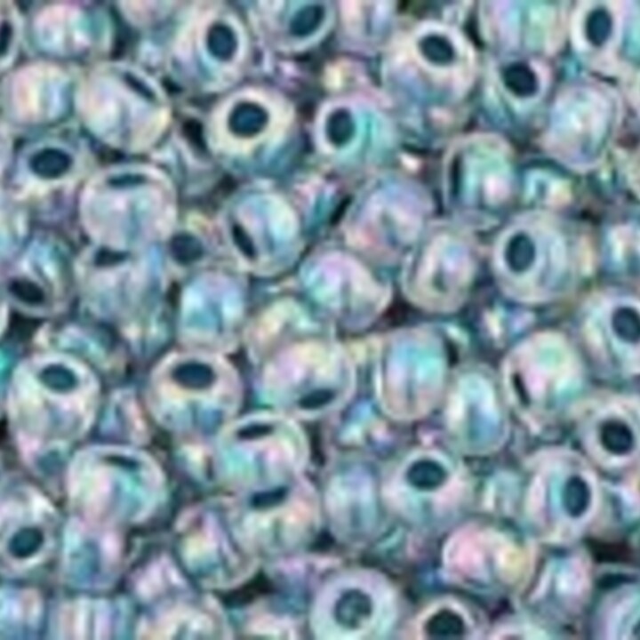 Margele Toho rotunde 11/0 - Inside-Color Rainbow Crystal/Montana Blue Lined