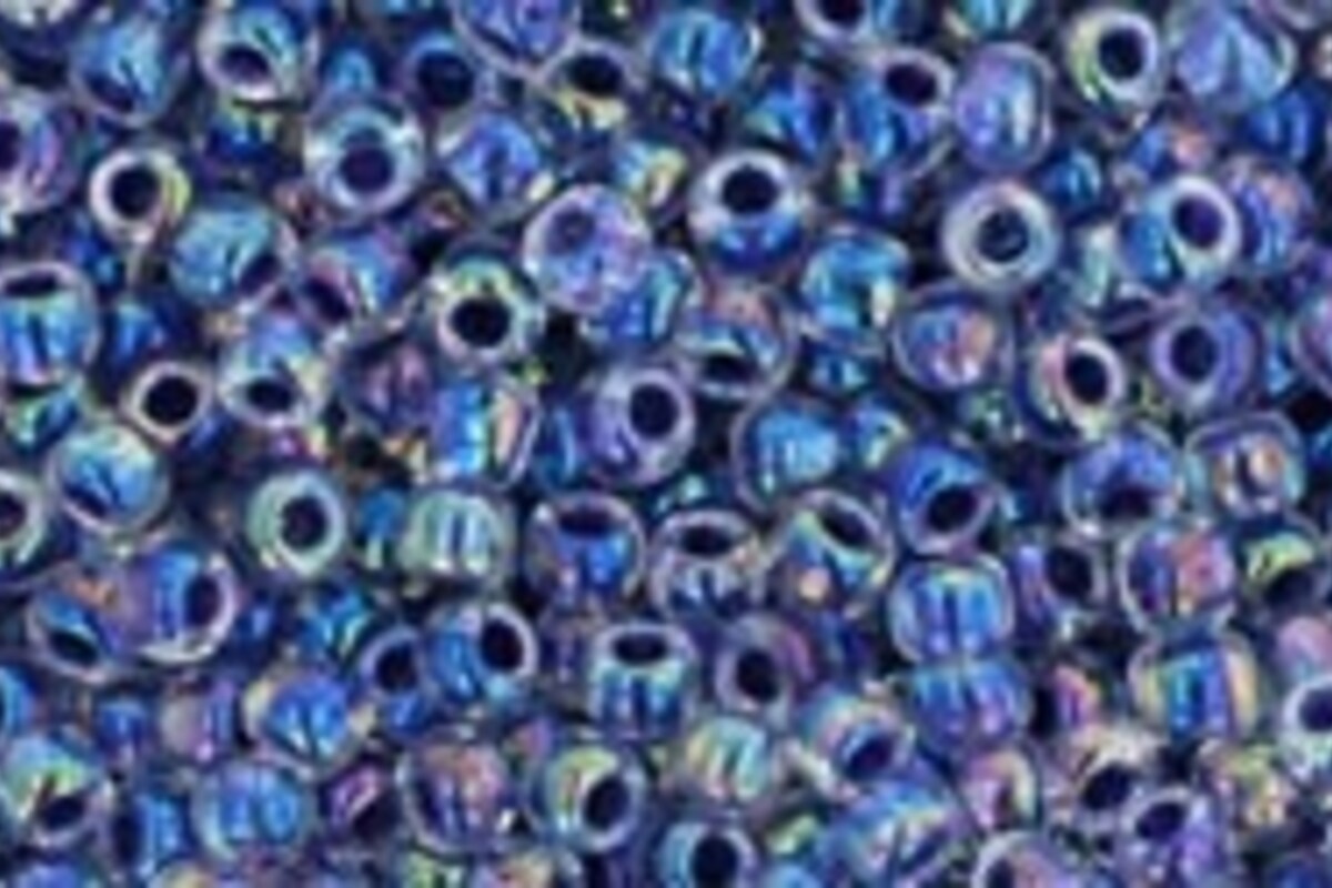 Margele Toho rotunde 11/0 - Inside-Color Rainbow Crystal/Grape Lined