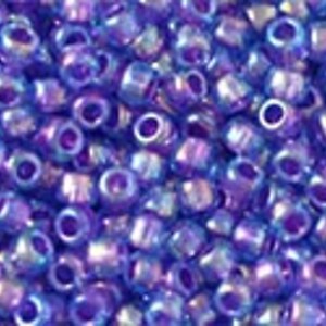 Margele Toho rotunde 11/0 - Inside-Color Rainbow Aqua/Purple Lined