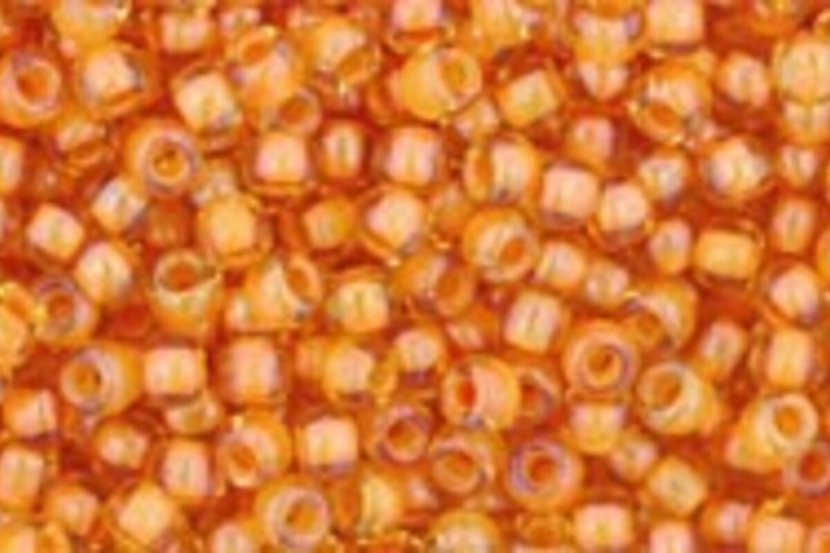 Margele Toho rotunde 11/0 - Inside-Color Jonquil/Burnt Orange Lined