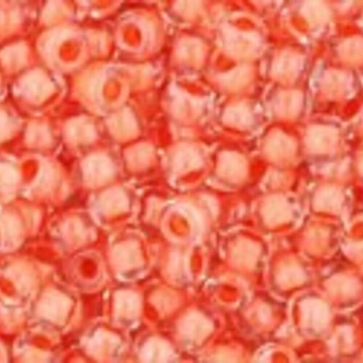 Margele Toho rotunde 11/0 - Inside-Color Crystal/Apricot Lined