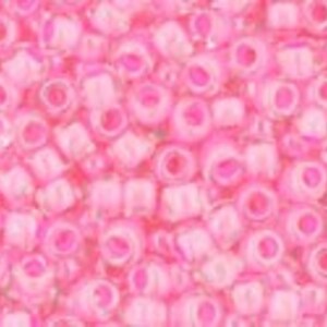 Margele Toho rotunde 11/0 - Inside-Color Crystal/Ballerina Pink Lined