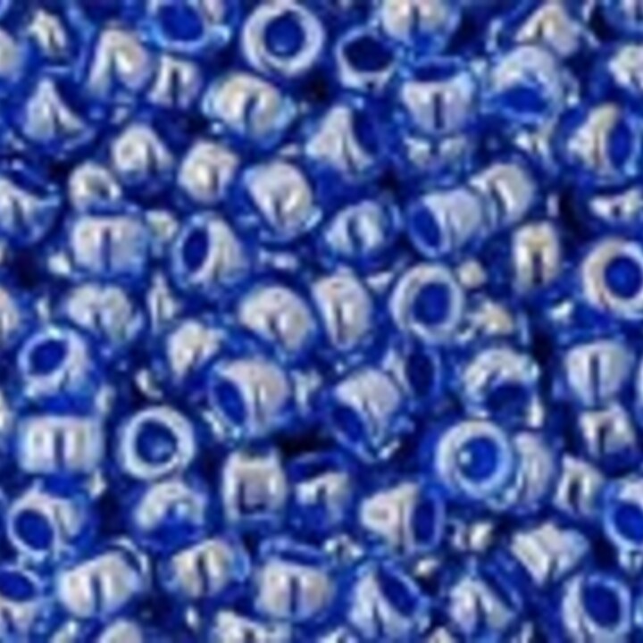 Margele Toho rotunde 11/0 - Inside-Color Lt Sapphire/Opaque Dk Blue Lined