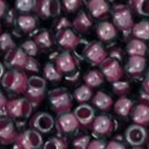 Margele Toho rotunde 11/0 - Inside Color Grey/Magenta Lined