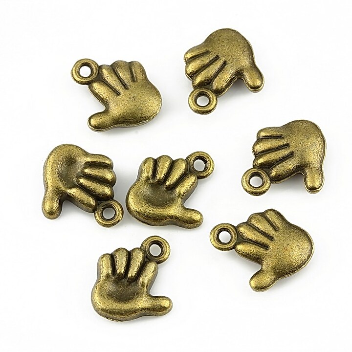 Charm bronz palma 12x11mm