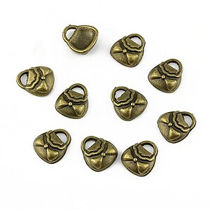 Charm bronz poseta 8x7mm