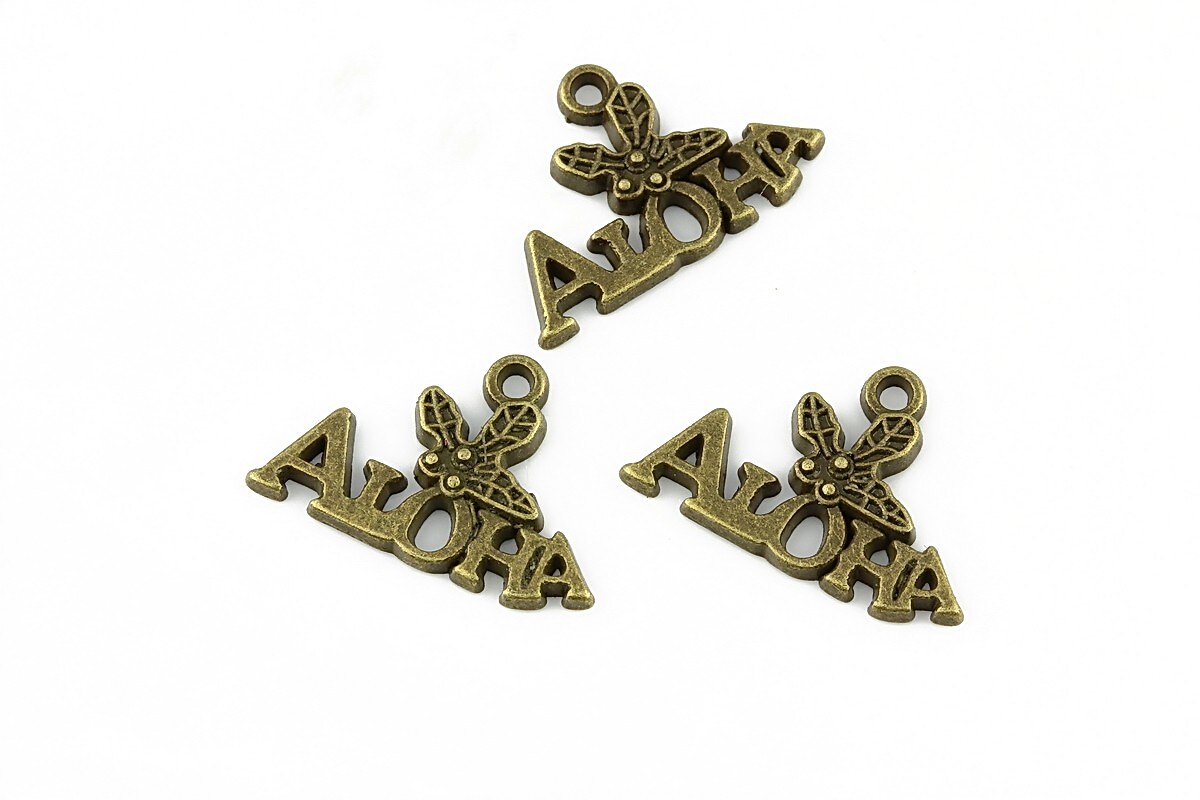 Charm bronz Aloha 14x21mm