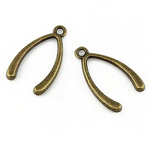 Charm bronz os norocos 24x14mm