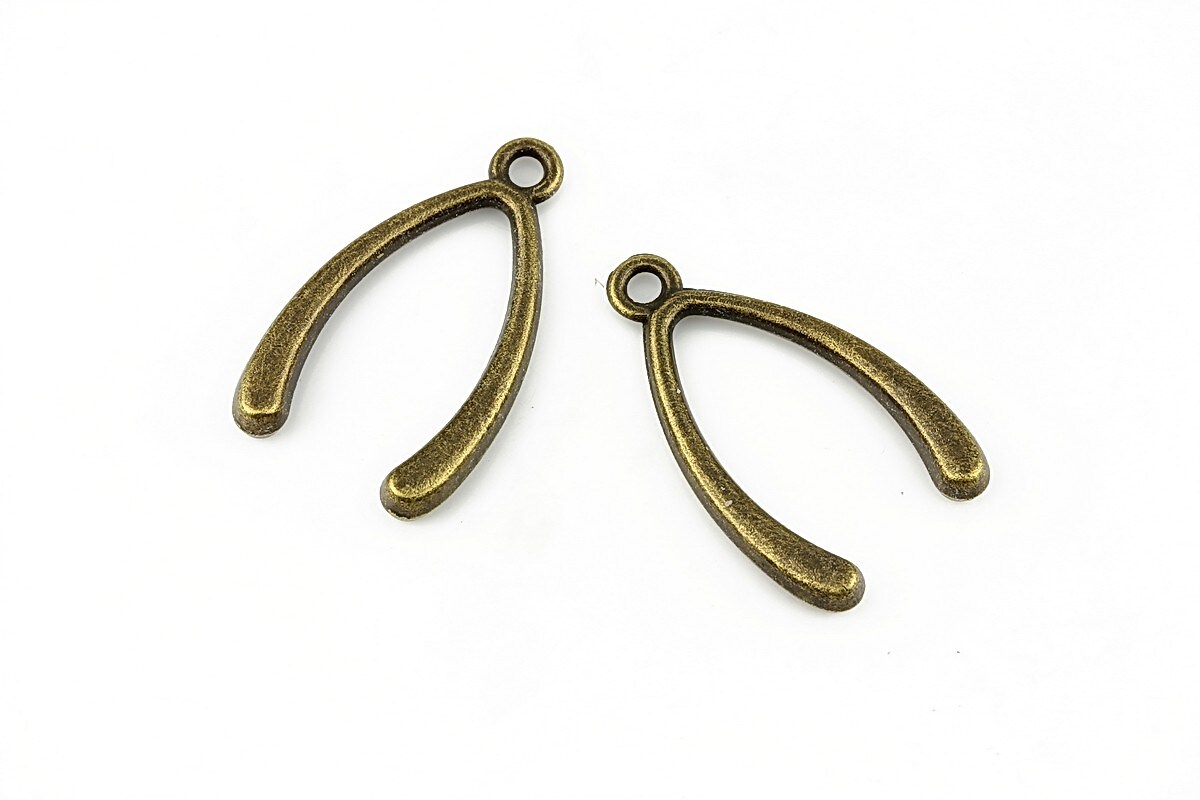 Charm bronz os norocos 24x14mm