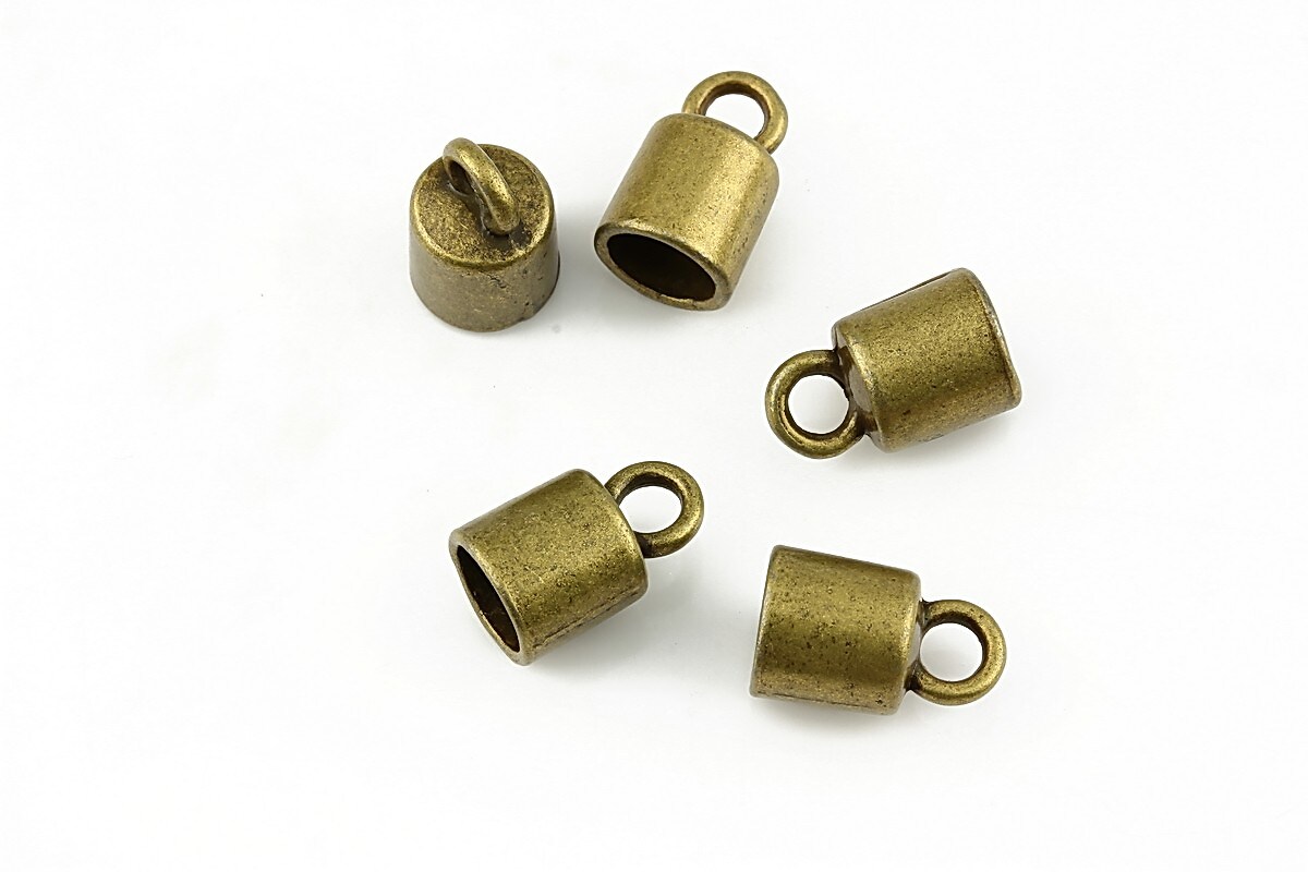 Capat de snur bronz 12x8mm (interior 6mm)