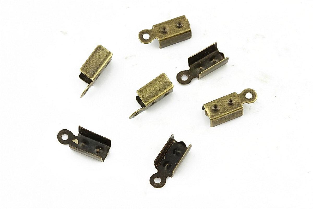 Capat snur bronz latime 4mm (4x12x5mm) (10buc.)