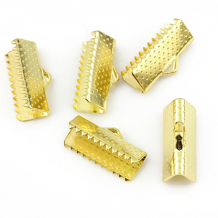 Capat snur auriu 16x7mm (10buc.)