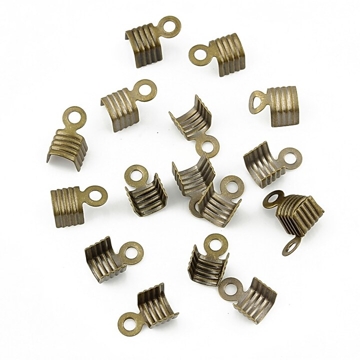 Capat snur bronz latime 4mm (7x4x4mm) (10buc.)