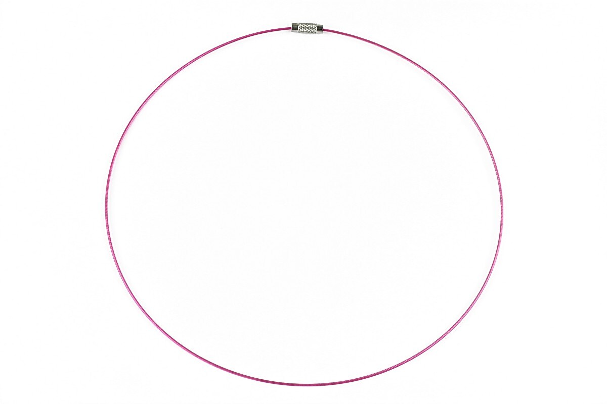 Baza siliconata colier, diametru 14,5cm - roz inchis