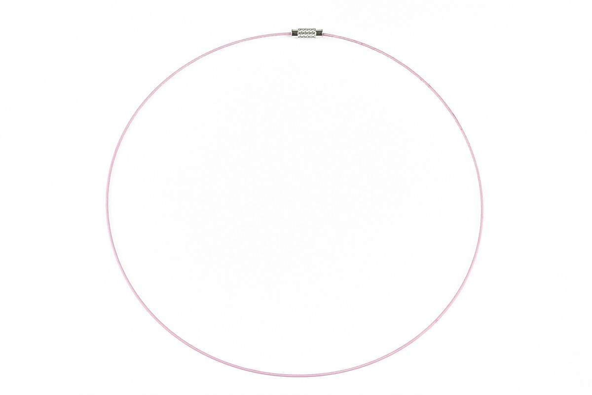 Baza siliconata colier, diametru 14,5cm - roz lila
