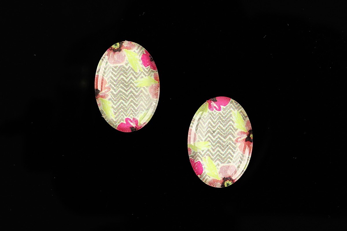 Cabochon sticla 18x13mm "Background" cod 847