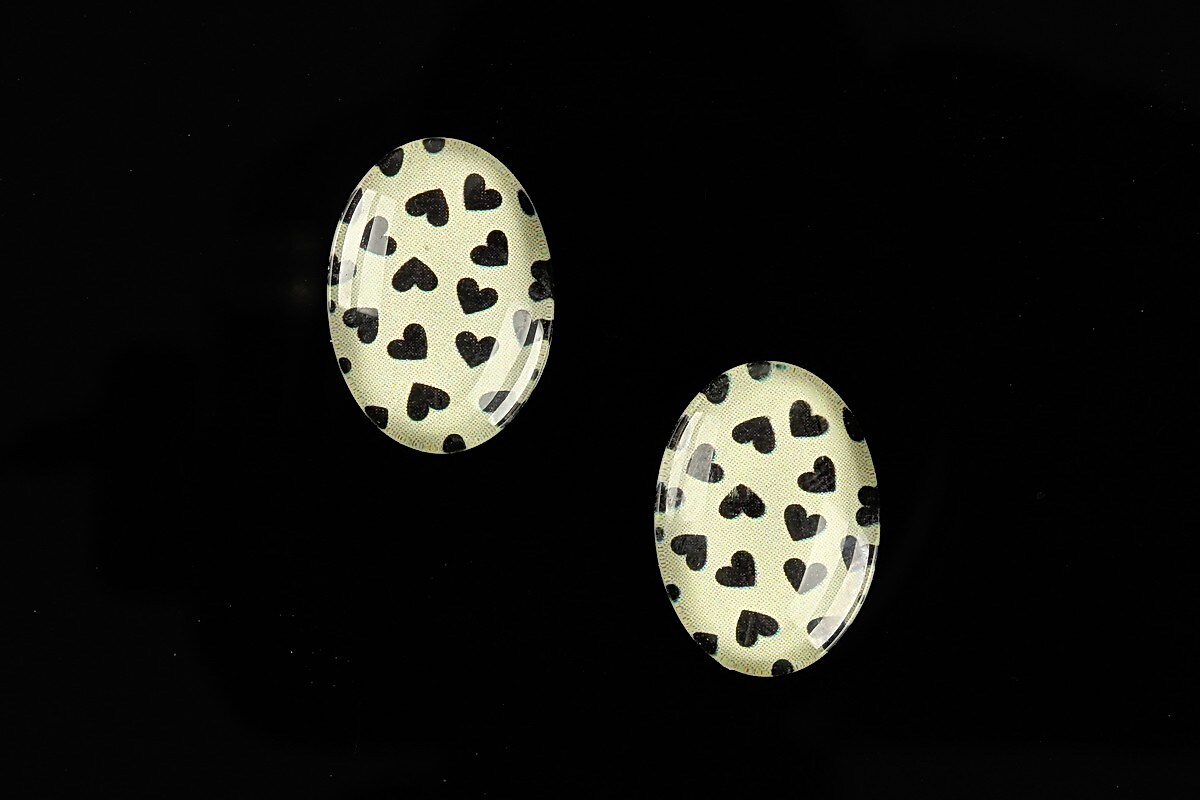 Cabochon sticla 18x13mm "Background" cod 857