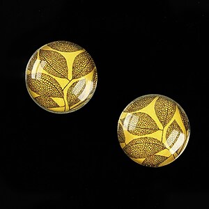 Cabochon sticla 16mm "Pattern" cod 898