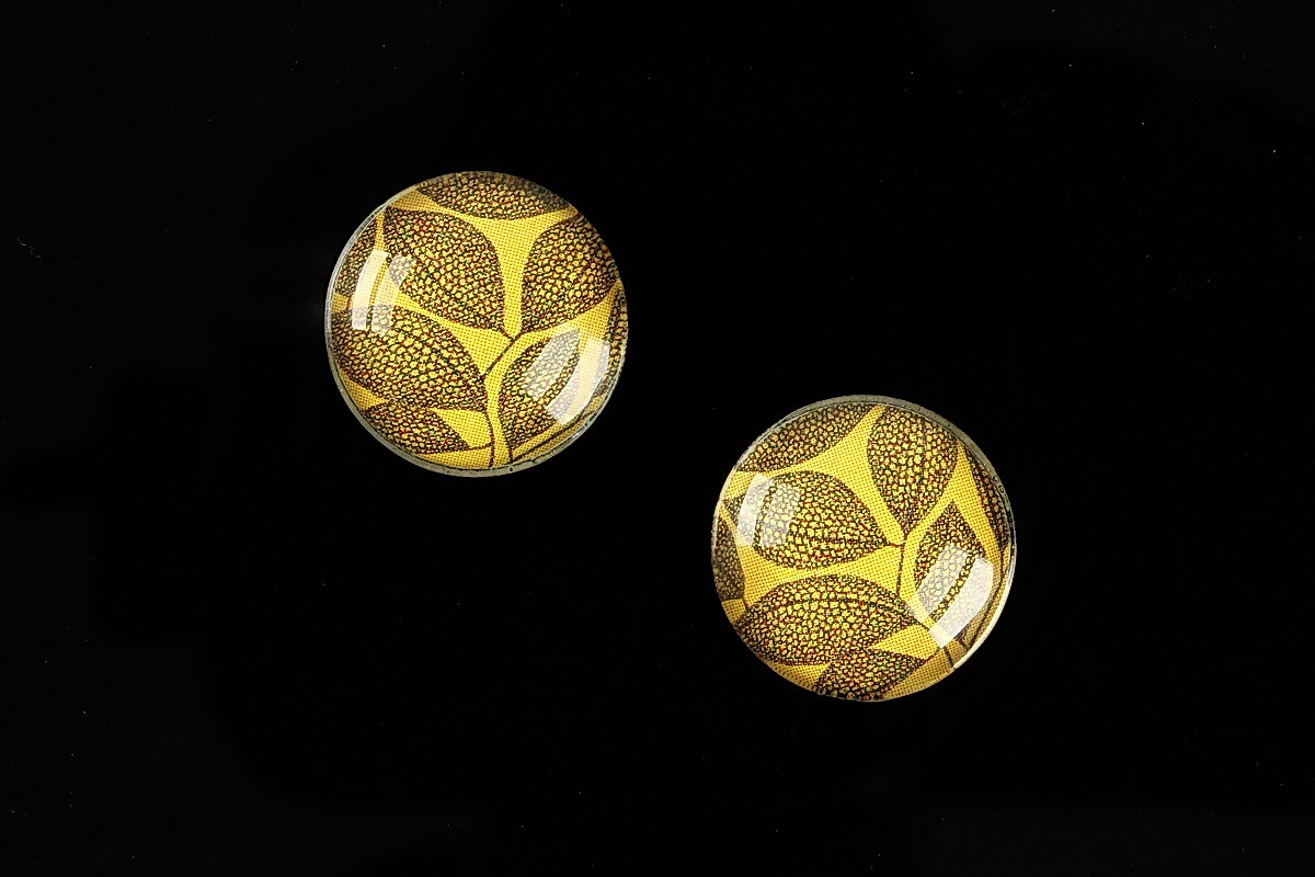 Cabochon sticla 16mm "Pattern" cod 898
